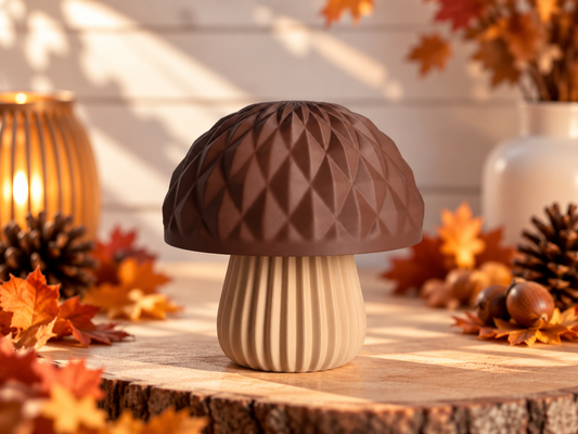 Deko-Pilz mit verstecktem Stauraum