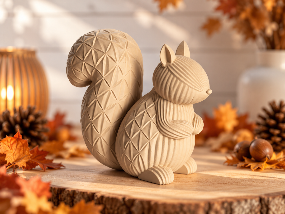 Deko-Eichhörnchen – geometrische Figur