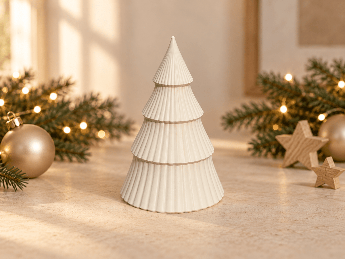 Moderner Deko-Tannenbaum – Lichtdurchlässig für LED-Teelicht - DIMMEL.design