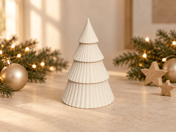 Moderner Deko-Tannenbaum – Lichtdurchlässig für LED-Teelicht - DIMMEL.design